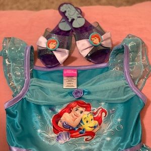 Disney Princess Ariel dress and matching shoes